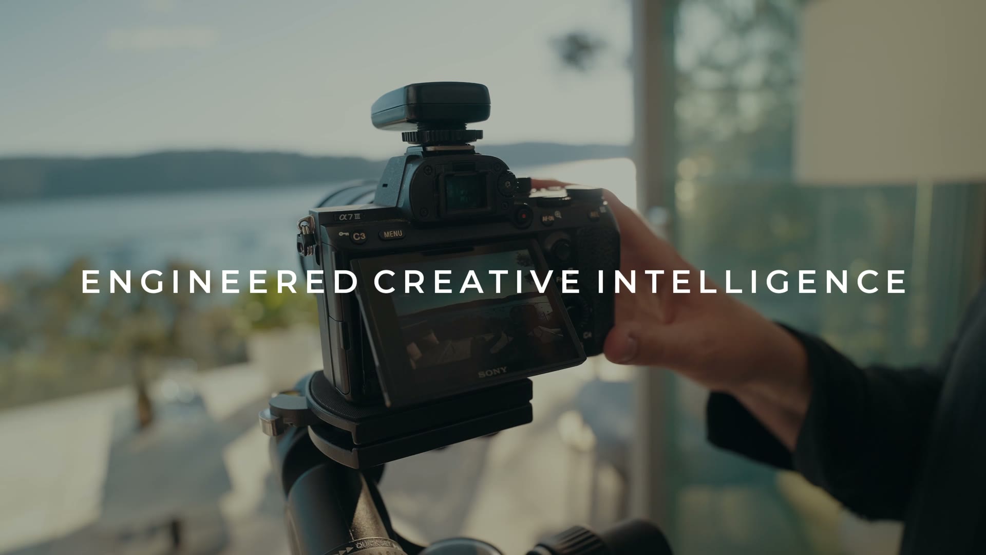 A photographer shooting a Pittwater house, from the LUXengine film